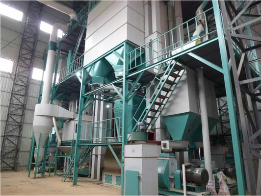 0.6-18T/H Rabbits Pigs Feed Pellet Production Line Customized